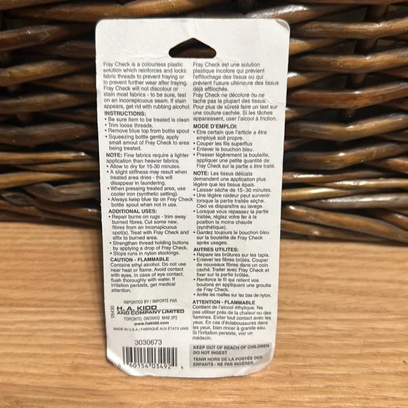 Fray Check - Picture 2 of 2